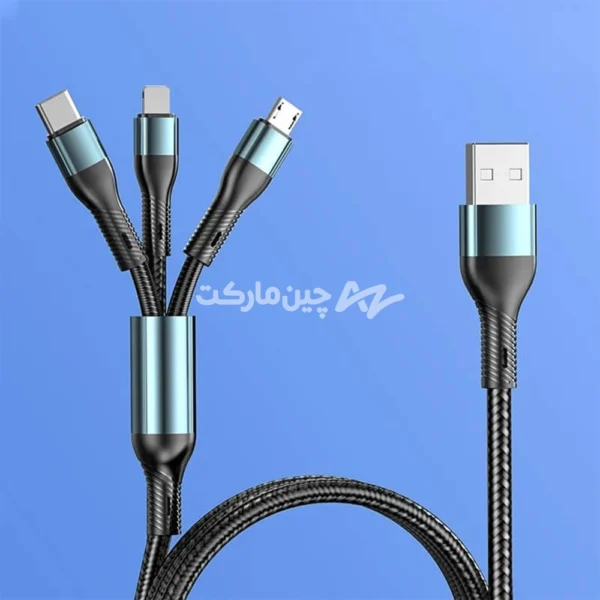 کابل شارژر سه کاره 120 وات مدل ایکس 11